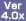 バージョン4.0X
